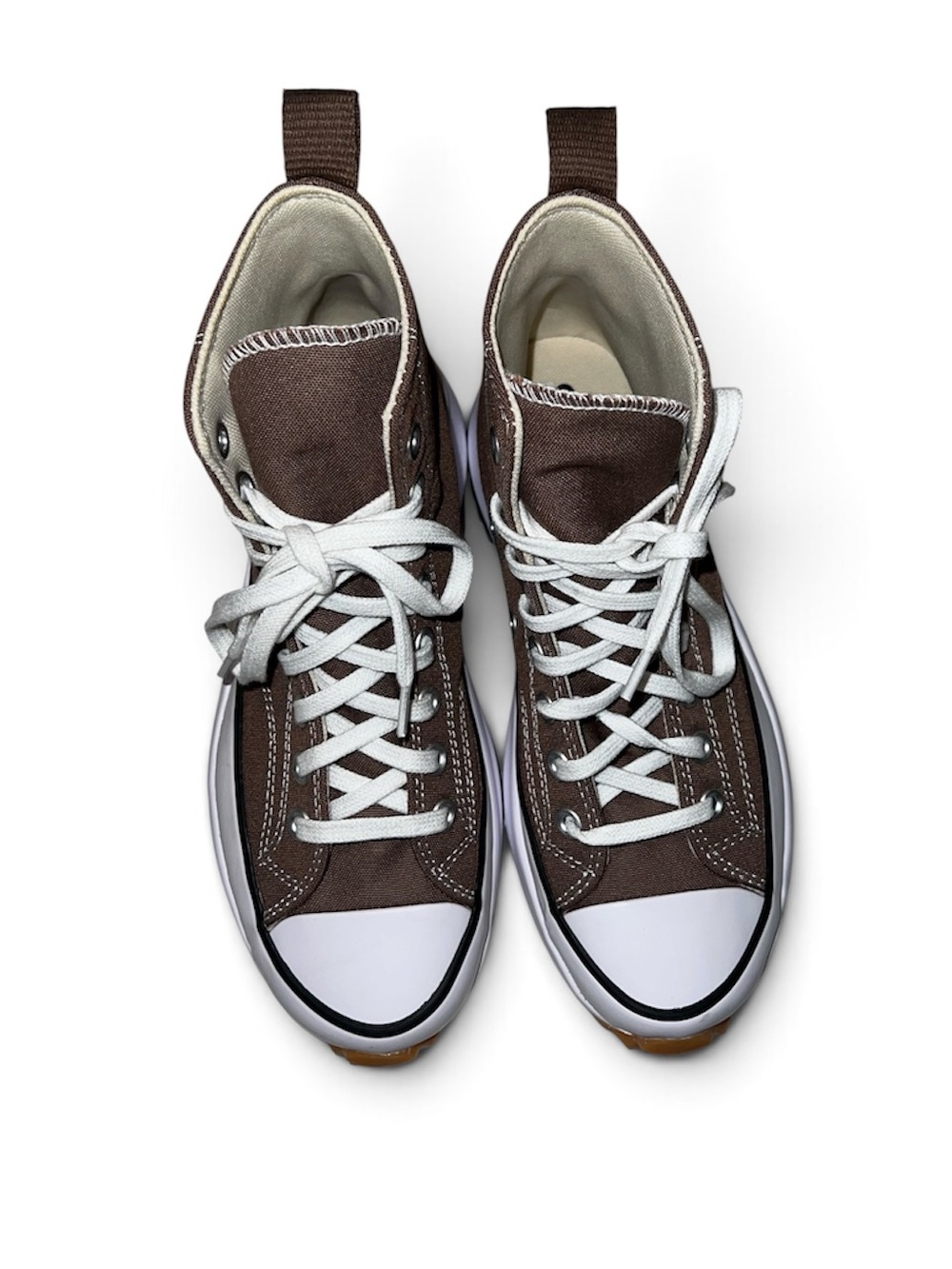 Converse Run Star Hike Platform High Top Sneakers Brown Sz W 8.5 / M 7 - Picture 5 of 9